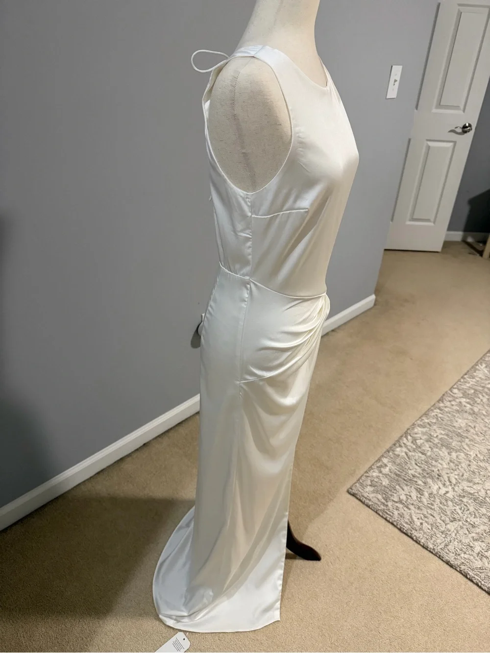 Abercrombie & Fitch White Satin Effect Dress